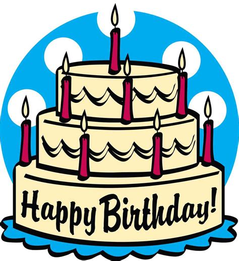 Clip Art Happy Birthday Cake Clipart Best