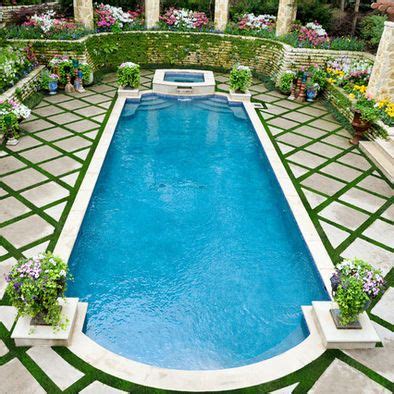 Maybe you would like to learn more about one of these? love the planters in the corners of the pool and the ...