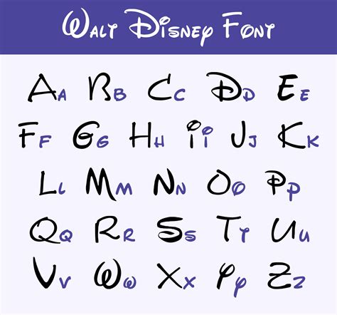 Disney Letters Printable