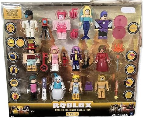 Roblox 名人系列 系列 4 圖 12 入 Roblox 經典 包括 12 個獨家虛擬商品 玩具和遊戲