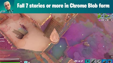 Fortnite วิธีทำ Fall 7 Stories Or More In Chrome Blob Form Week 6 Youtube