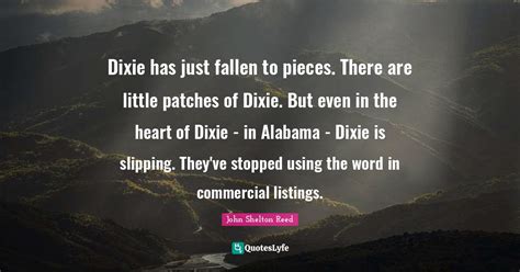 Dixie Has Just Fallen To Pieces There Are Little Patches Of Dixie Bu