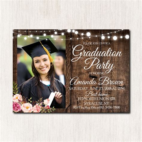 Graduation Party Invitation Class Of 2021 Party High School Etsy