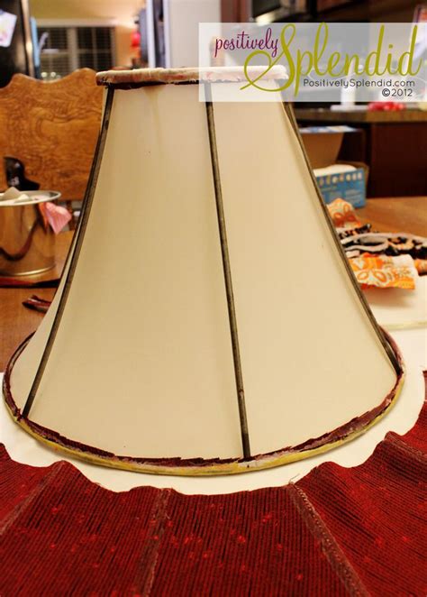 How To Recover A Lampshade Positively Splendid Crafts Sewing