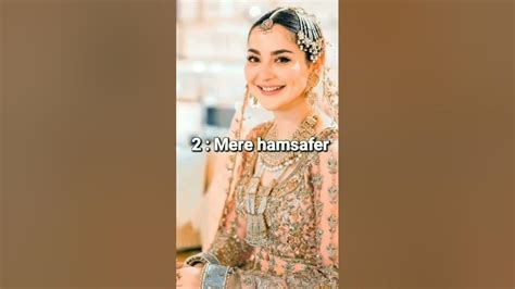 top 5 blockbuster dramas of hania amir 😍 ️ trending ytshorts viral merehumsafar