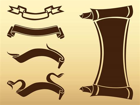 Free Download Vector Ribbon Scroll Clipart