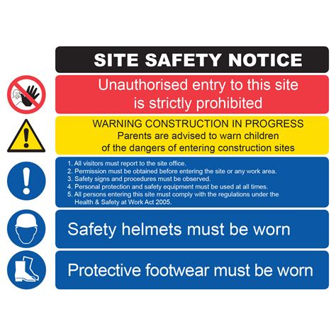 Site Safety Notice Signsplus