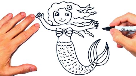 Como Dibujar Una Sirena Dibujando Una Sirena De Mar Çocuk Gelişimi