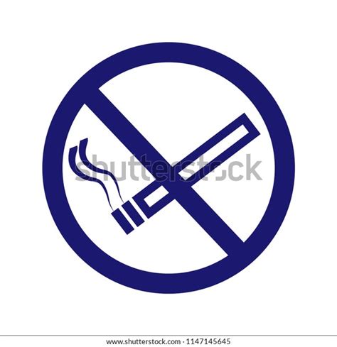 No Smoking Sign Cigarette Smoking Prohibited Stock Vector Royalty Free Shutterstock