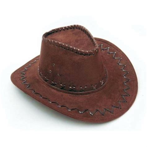 Joke Shop Brown Felt Cowboy Hat