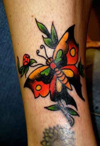 Dark Butterfly Tattoo Butterfly Tattoo Vintage Tattoo Traditional Butterfly Tattoo
