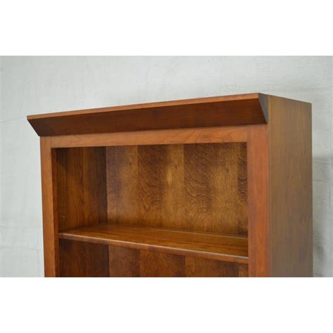 Ethan Allen American Impressions Solid Cherry Open Bookcases A Pair