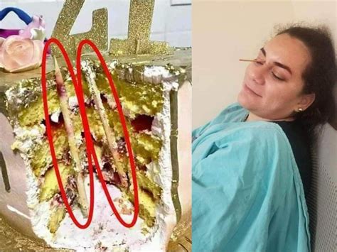 woman narrowly escapes losing eyesight after friends smash her face into birthday cake