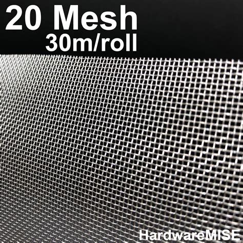Stainless Steel Wire Mesh Ss 304 Mosquito Netting 20 Mesh 12m X 30m