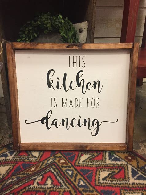 This Kitchen Is Made For Dancing Sign Kitchen Sign Etsy Southern