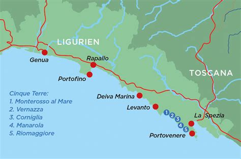 Galleria goito 30, la spezia, italien auf der karte (zentrum: LandYachting | Wohnmobil Tour zur Cinque Terre - LandYachting