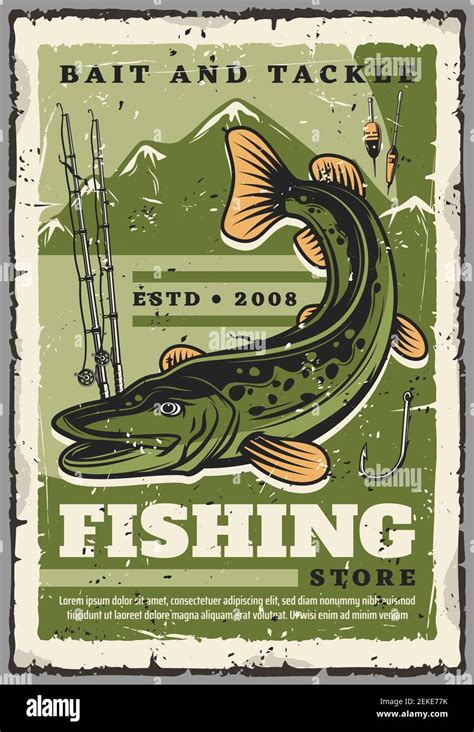 Fishing Tackles And Baits Fisherman Equipment And Fish Catch