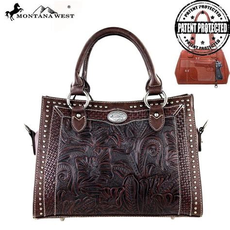 Montana West Tooled Collection Genuine Leather Crossbody Bag Mw174g 8