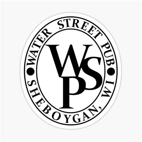 Classic Water Street Pub Logo Sticker For Sale By Papajovan Redbubble