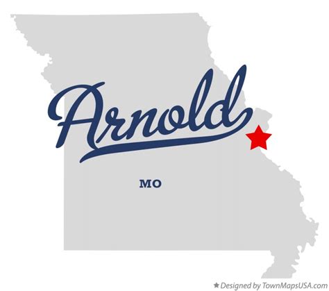 Aerial Photography Map Of Arnold Mo Missouri