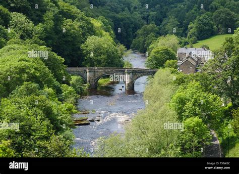The Green Bridge Over The River Swale At Richmond Swaledale North