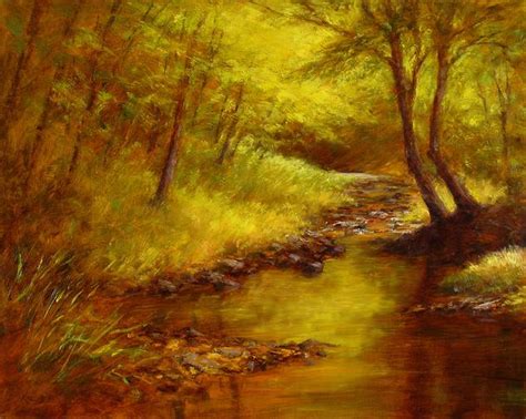 Autumn Gold 16x20 In Oil On Canvas Landscape Paintings By Joe