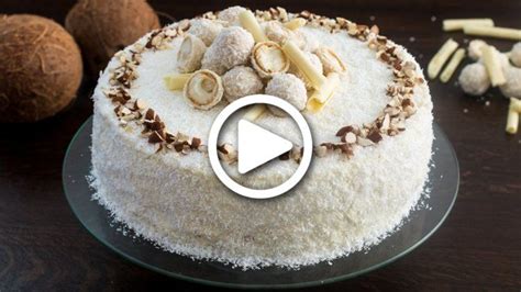 Sofort nach dem backen mit sahne übergießen. Kokosnuss-Mandel Torte | Veganer kokosnusskuchen, Dessert ...