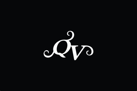 Monogram Qv Logo V2 Graphic By Greenlines Studios · Creative Fabrica