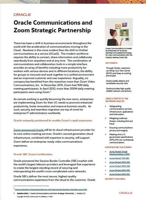 Oracle Communications Zoom Partner