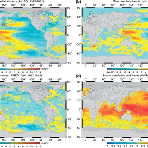 A Spatial Trend Patterns In Altimetry Based Sea Level Over 19932012