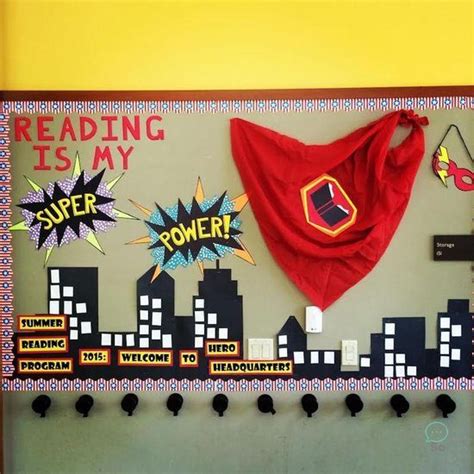 Superhero Library Book Displays Superhero Classroom Reading Hero