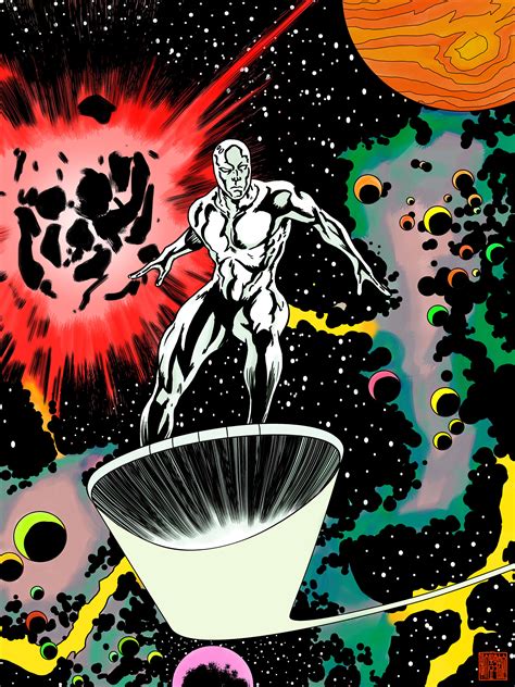 Classic Silver Surfer Etsy