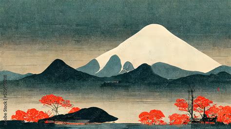 Japanese Ukiyo E Landscape Art Prints Oriental Artistic Painting