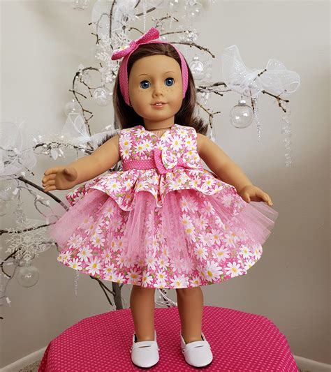 pretty in pink is a handmade dress to fit an 18 inch doll such etsy 18 inch doll dress