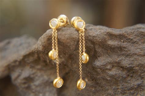 K Solid Gold Twist Earrings Spiral Earrings Gold Spiral Etsy