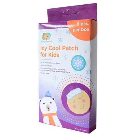 Icy Cool Patch For Kids — Orange And Peach