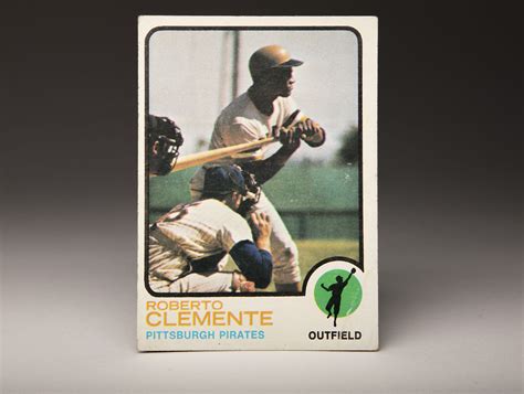 Cardcorner 1973 Topps Roberto Clemente Baseball Hall Of Fame