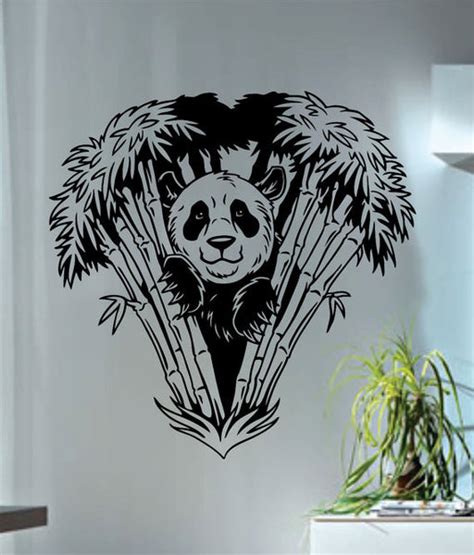Panda Bamboo Bear Design Decal Sticker Wall Vinyl Decor Art Boop Decals