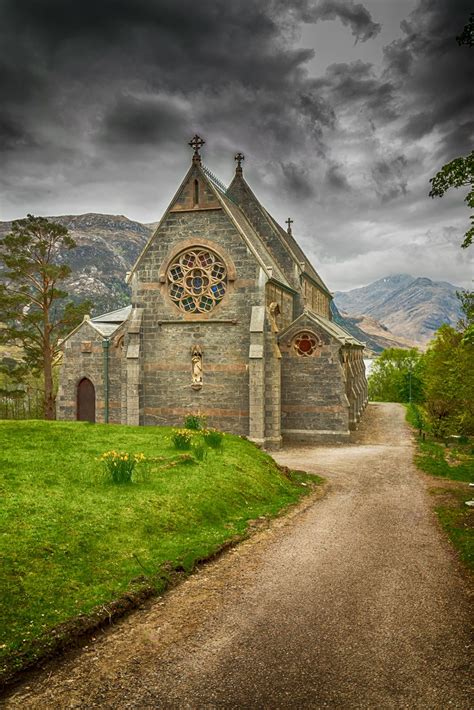 This Is An Old Church In Glenfinnan In Scotland Old Country Churches