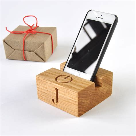 Wooden Stand For Iphone By The Oak And Rope Company