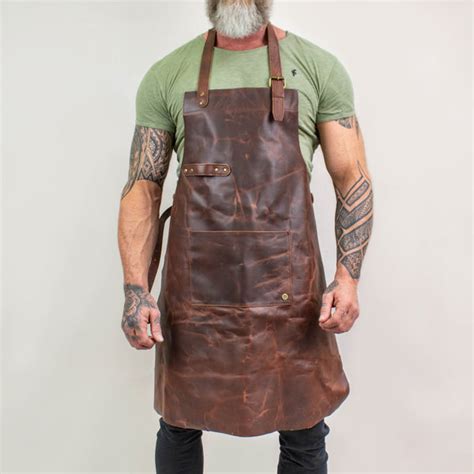 Full Grain Leather Aprons Personalised For Hobbyists Blacksmith