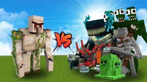 Op Mutant Iron Golem Vs Mutant Mobs Op Mutant Iron Golem Vs All