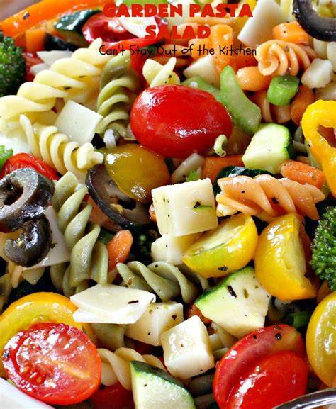 Make the day before serving to. Garden Pasta Salad - Can't Stay Out of the Kitchen