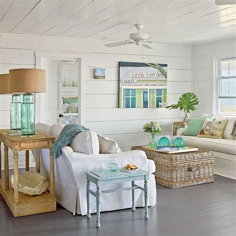 65 Awesome Clean Coastal Living Room Decorating Ideas Beach Theme
