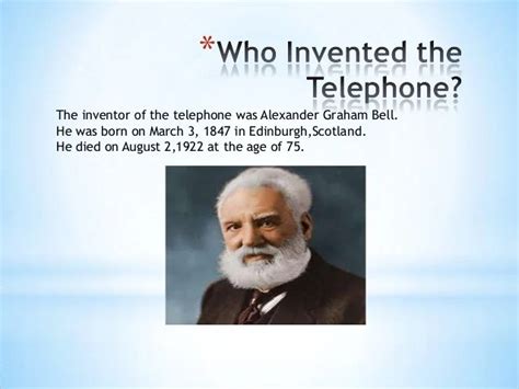 Invention Of The Telephone Inventor Of Telephone Nuha Niawan