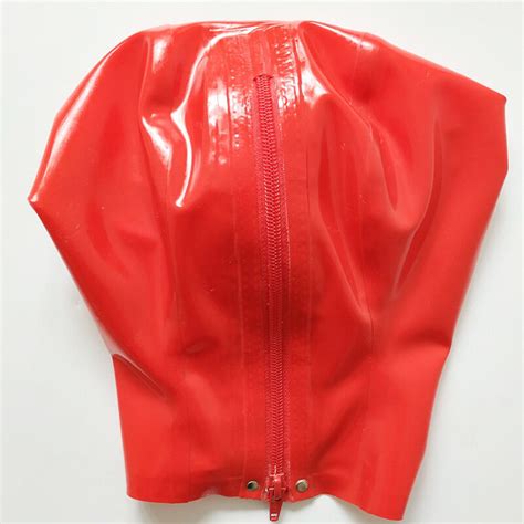 latex hood open eyes and mouth for catsuit rubber mask costume club wear cosplay ebay