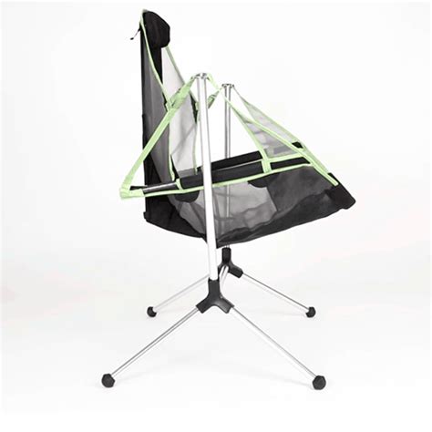 Kingcamp low sling camping chair is a foldable chair that collapses and opens like an umbrella making it extremely easy to use as there is no assembling. The First-Ever Swinging and Reclining Camp Chair Hits the ...