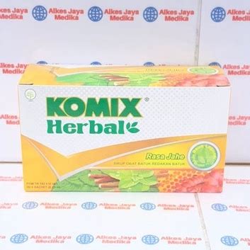 Jual Komix Herbal Rasa Jahe Box Isi Sachet Ml Obat Batuk