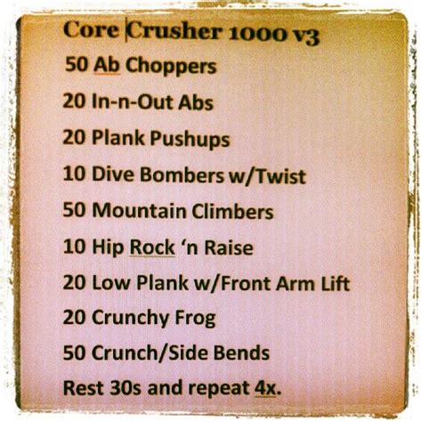 Crossfit On Paper Workout 4 Morning Workout Quick Workout Crossfit