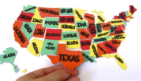 50 States Magnets · How To Make A Paper Magnet · Papercraft On Cut Out